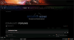 Desktop Screenshot of forum.theluminarium.net