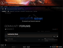 Tablet Screenshot of forum.theluminarium.net
